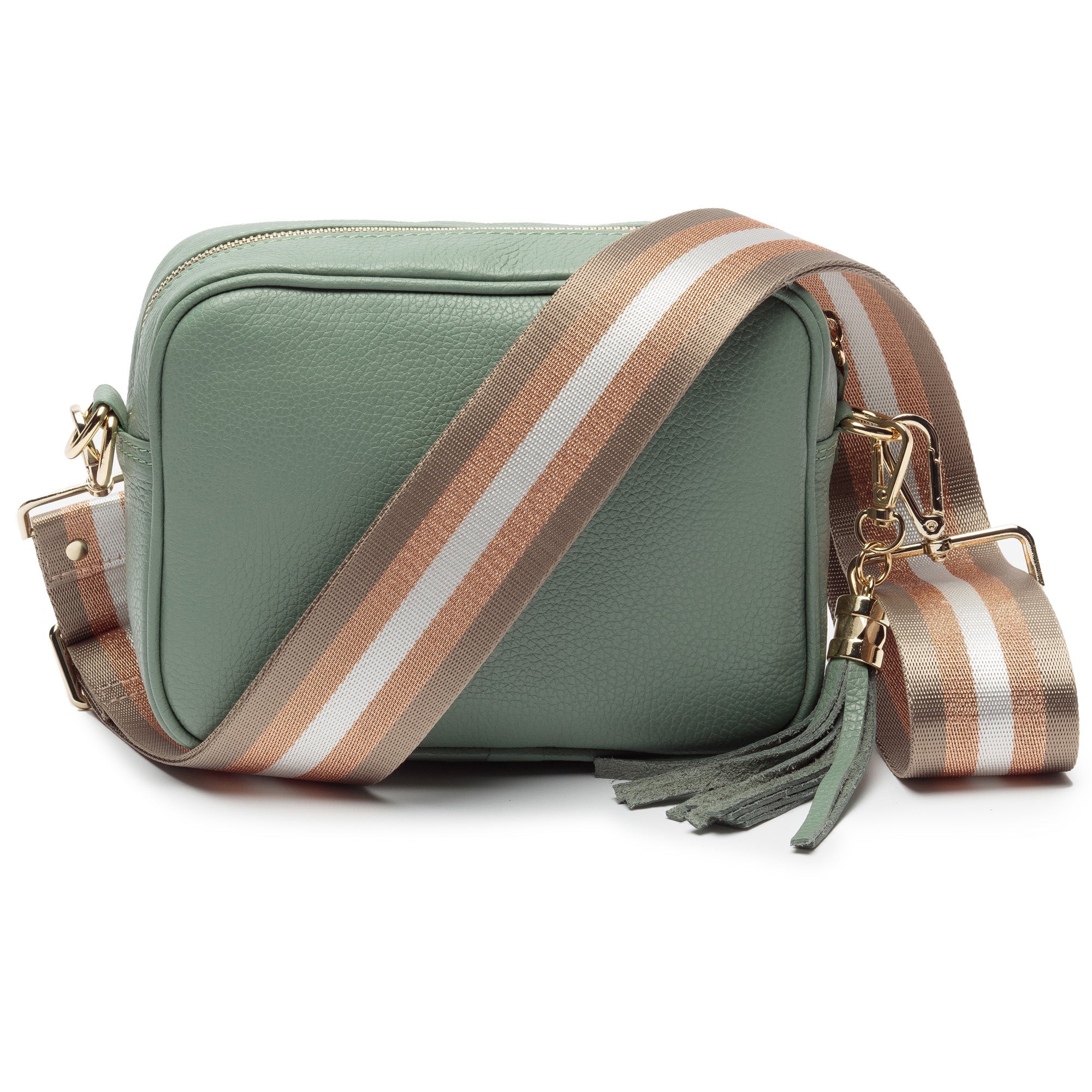 Elie Beaumont Crossbody Tassel Mint