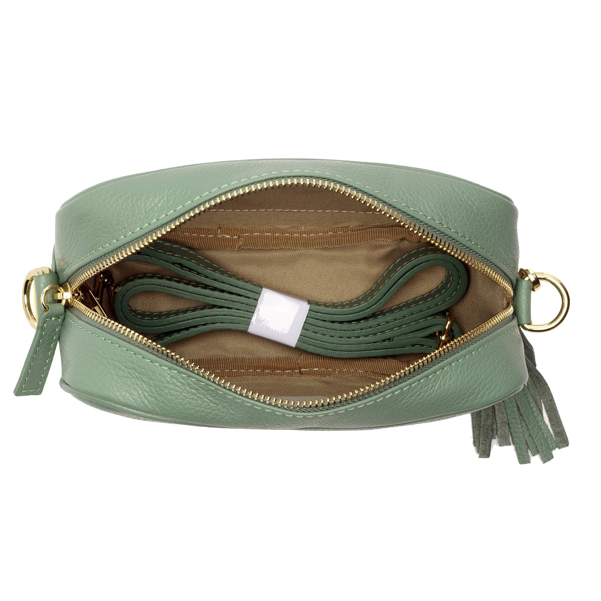 Elie Beaumont Crossbody Tassel Mint