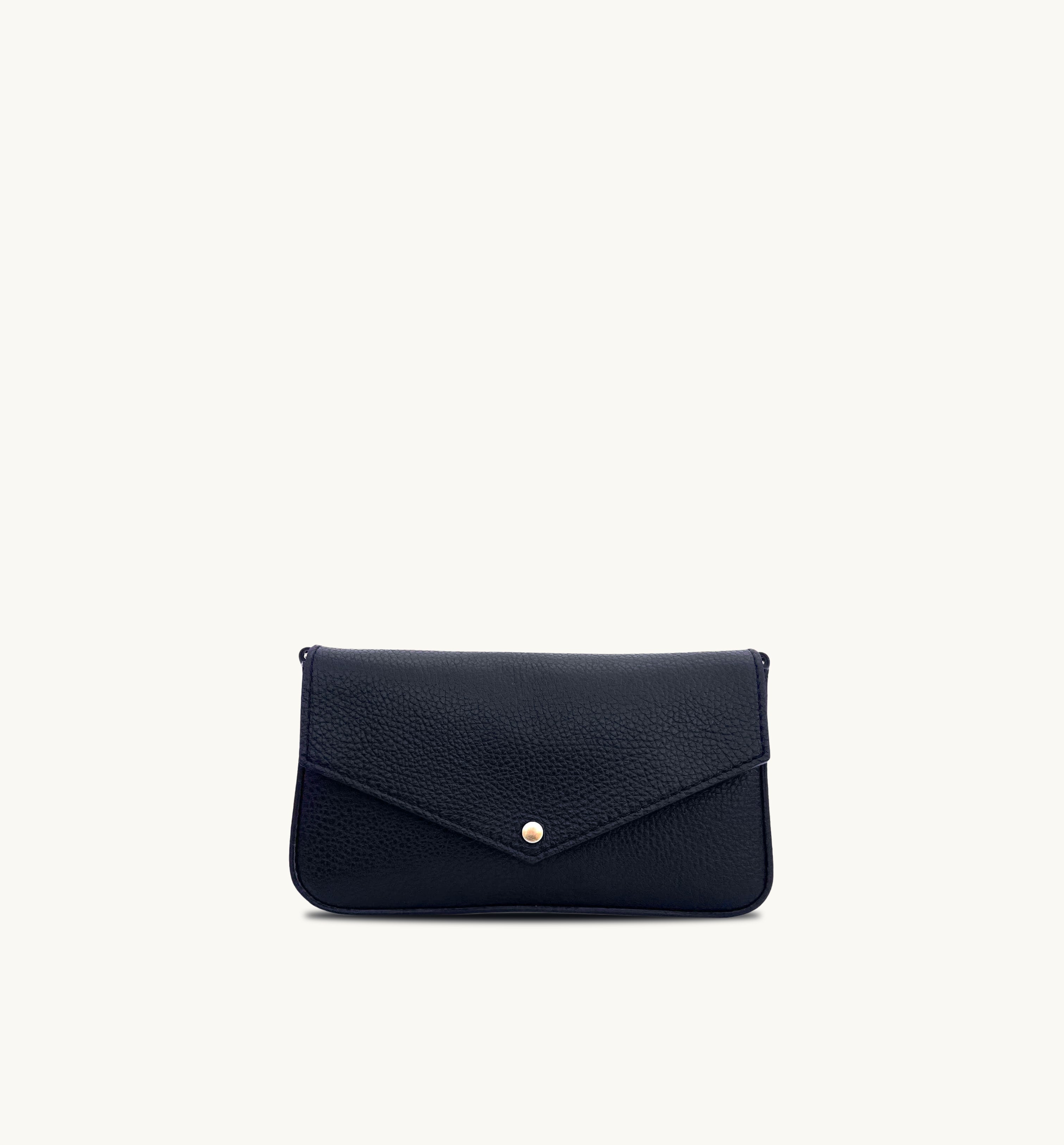 Apatchy London The Munro Navy Leather Shoulder Bag