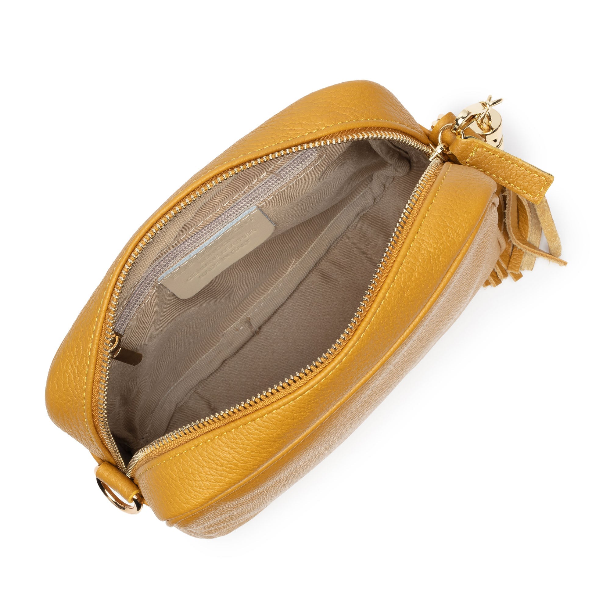 Elie Beaumont Crossbody Tassel Mustard