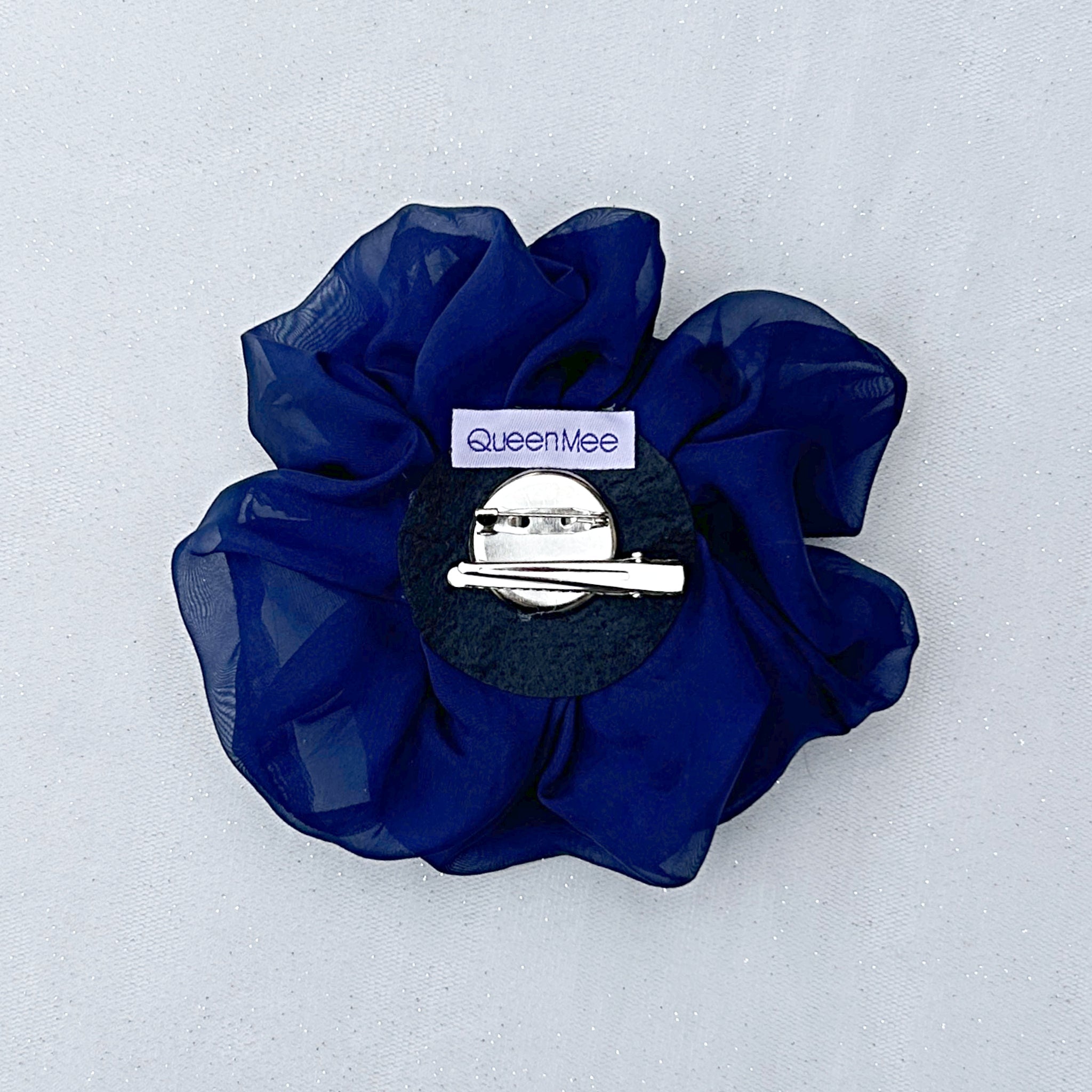 QueenMee Navy Corsage Rose Hair Clip Flower Hair Clip Flower Pin