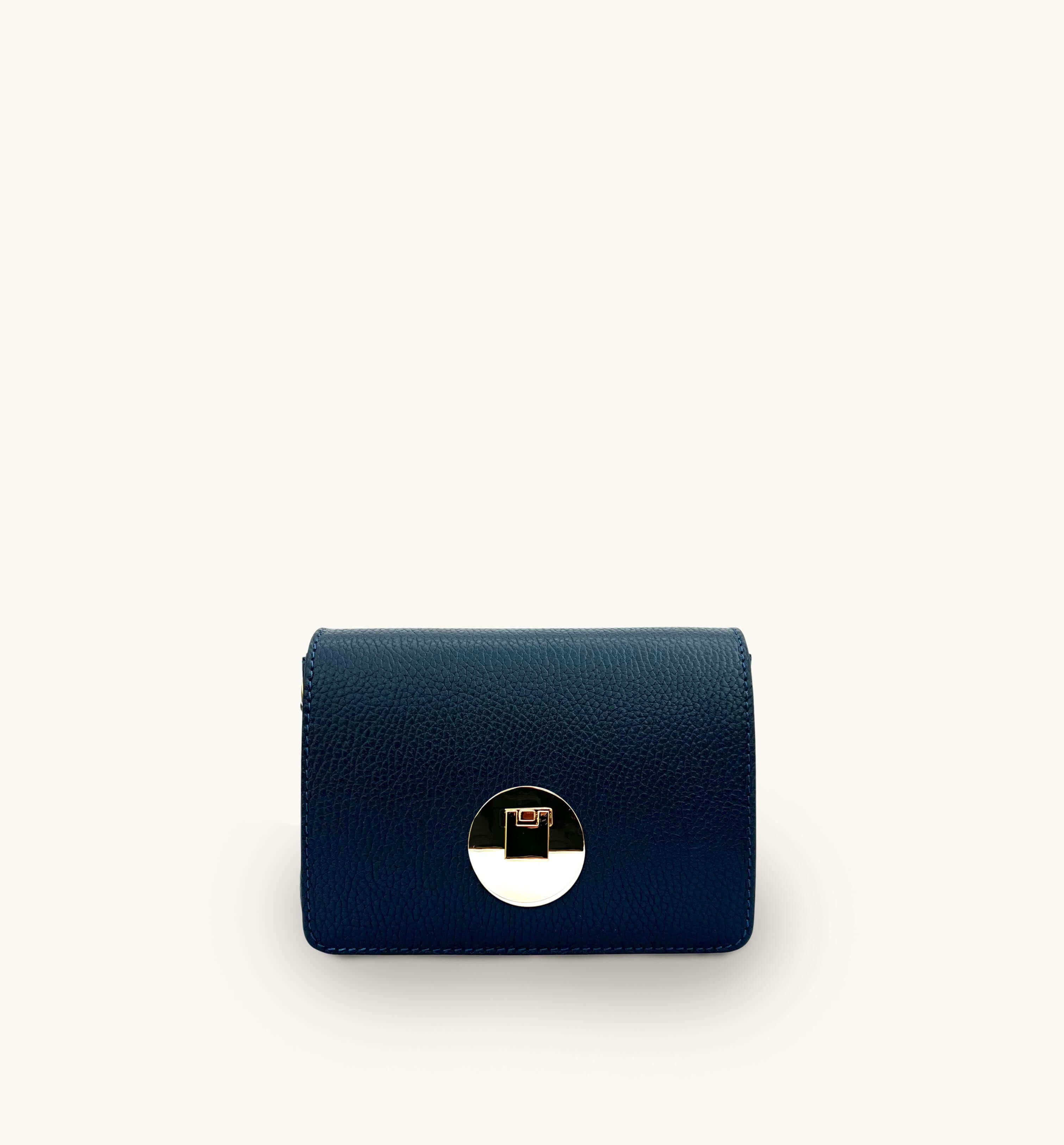 Apatchy London The Newbury Navy Leather Bag