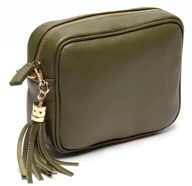 Elie Beaumont Crossbody Tassel Olive