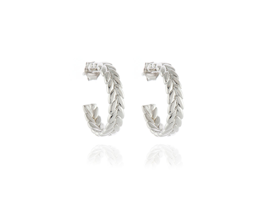 Oletta Silver Hoop Earrings