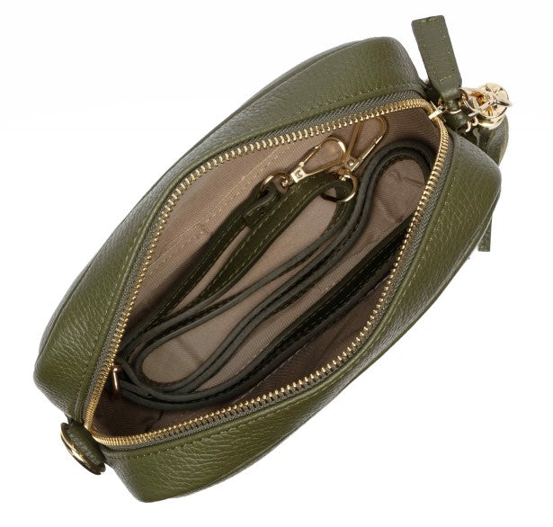 Elie Beaumont Crossbody Tassel Olive