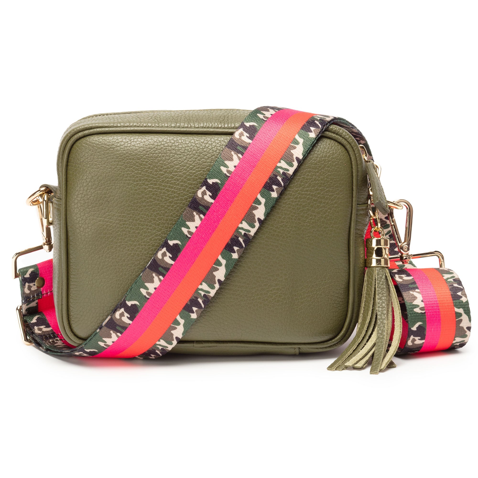 Elie Beaumont Crossbody Tassel Olive