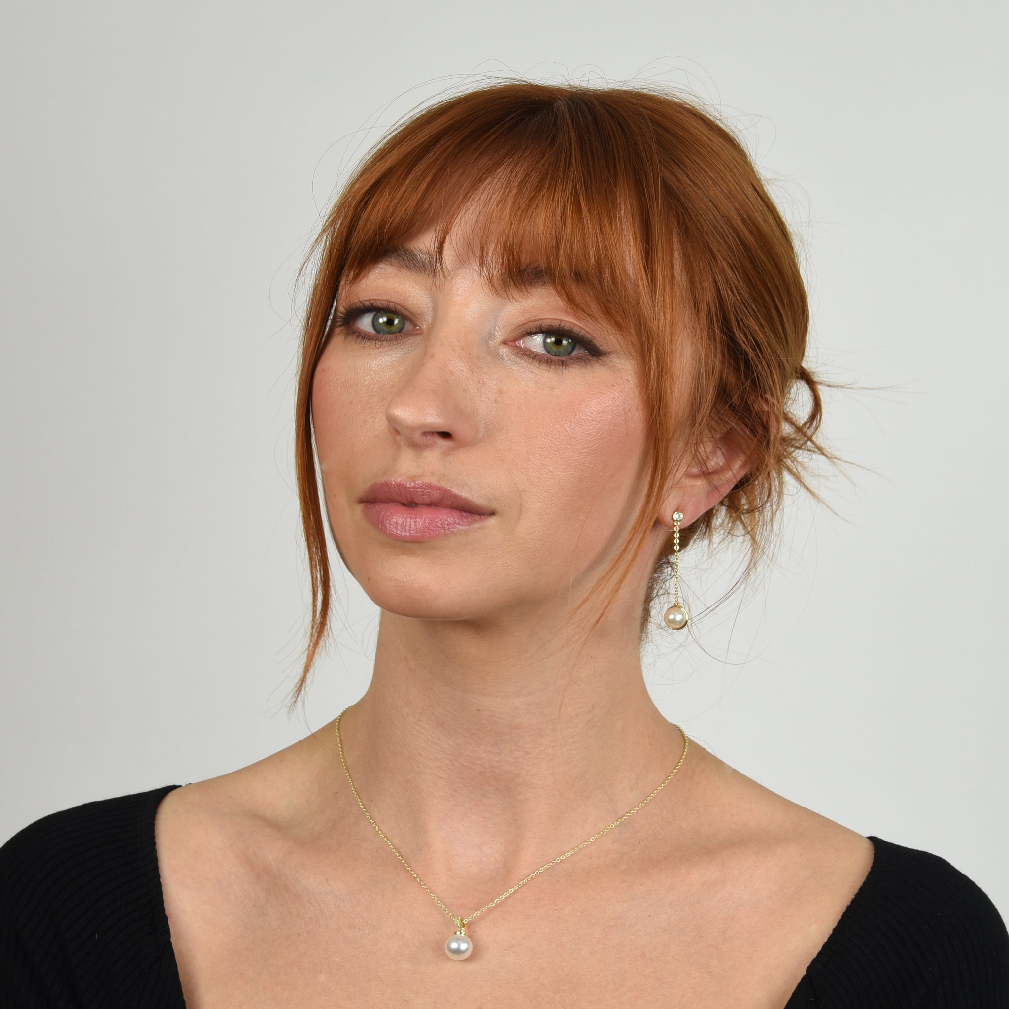 Cachet London Paris Gold Drop Earrings