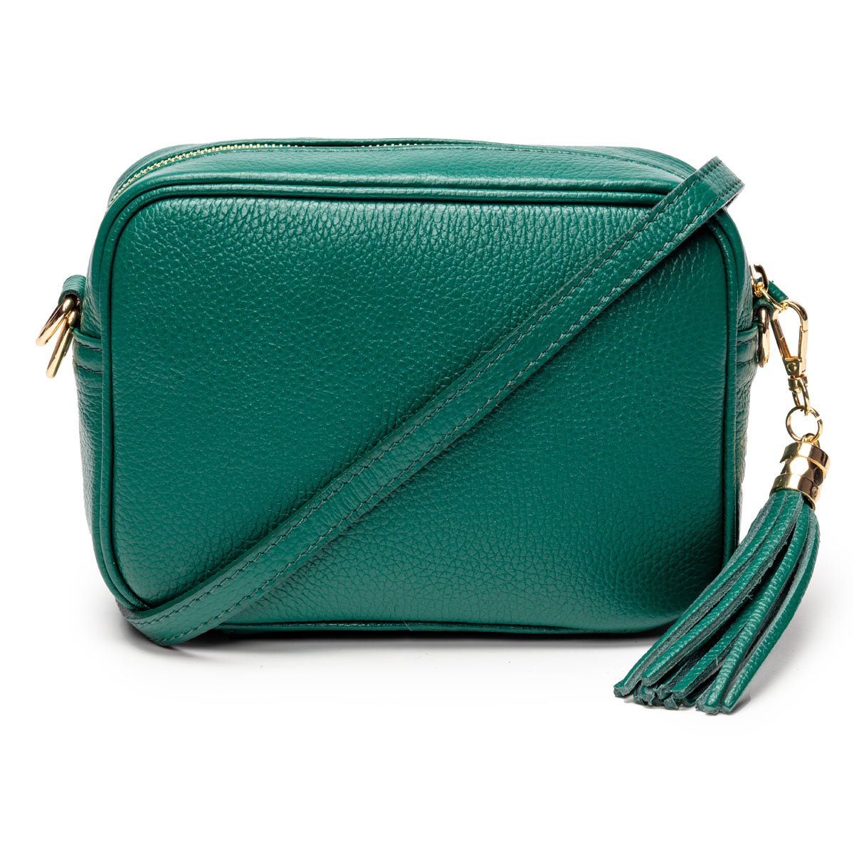 Elie Beaumont Crossbody Tassel Peacock Green