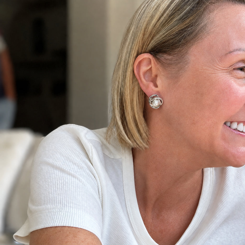 Qi Silver Earrings