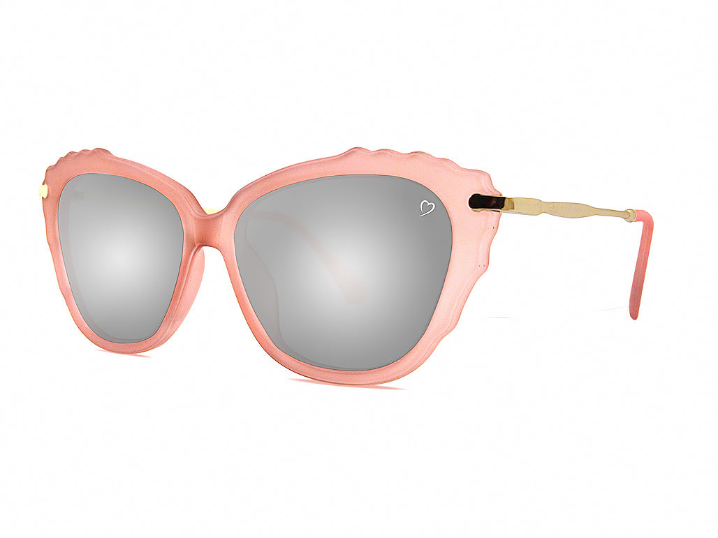 Ruby Rocks Monaco Ripple Edge Pink and gold frame Sunglasses RR25-2