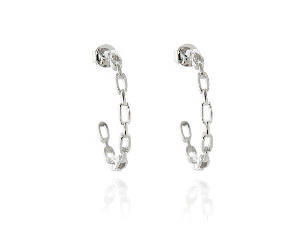 Raja Silver Hoop Earrings