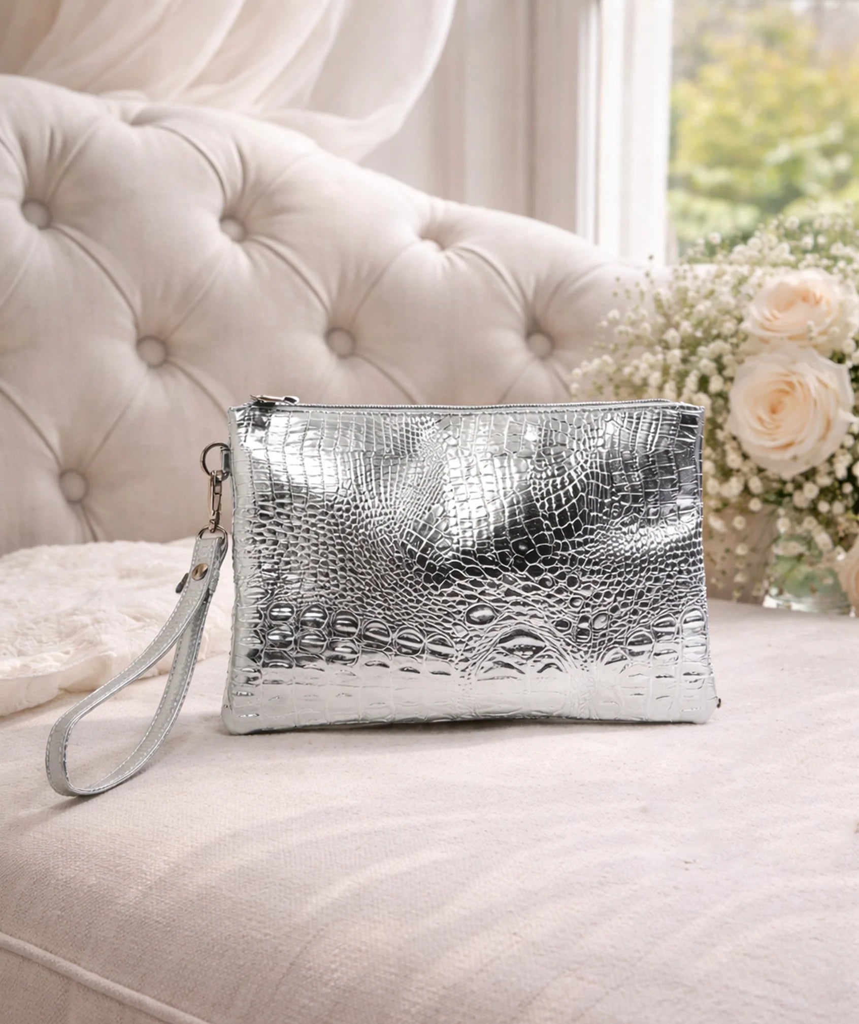 Reagan - Metallic Clutch Bag