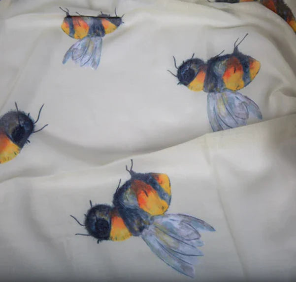 Recycled Bottle Scarf - Bees