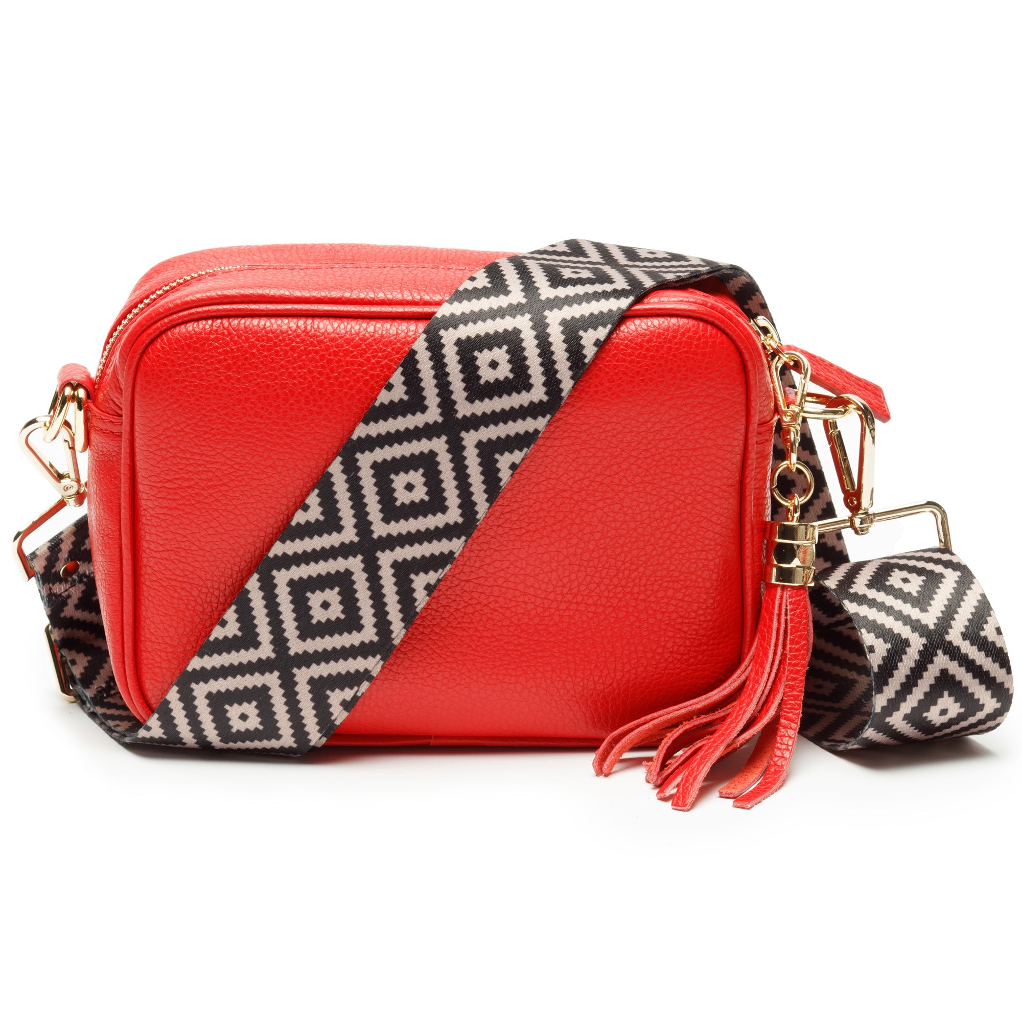 Elie Beaumont Crossbody Tassel Red