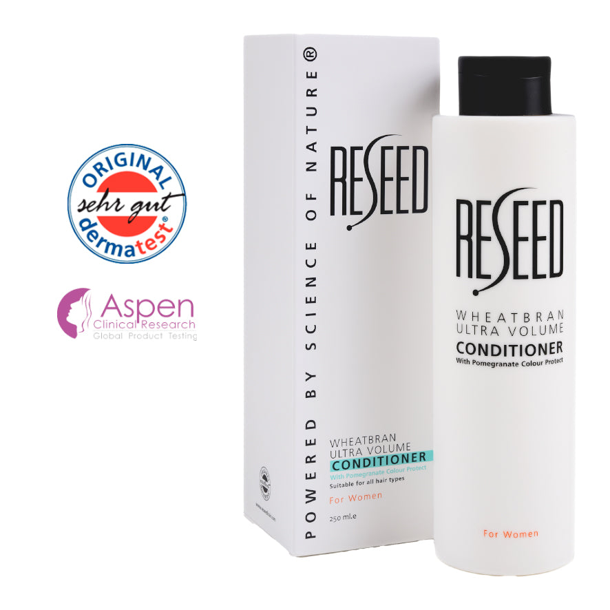 RESEED Wheat Bran Ultra Volume Conditioner for Women 250 ml - Reseed Hair Loss Range for Men and Women