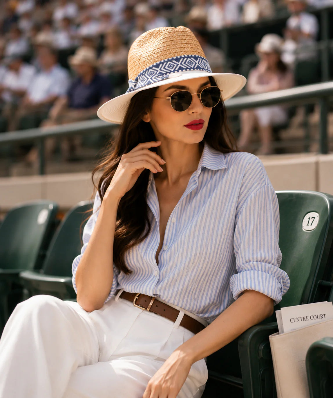 Rosa -  UV Ray Sun  Protection Fedora