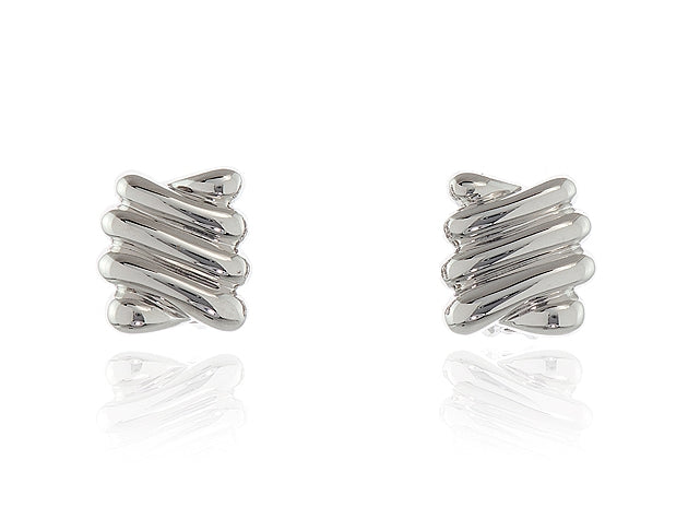 Safara Silver Clip On Earrings