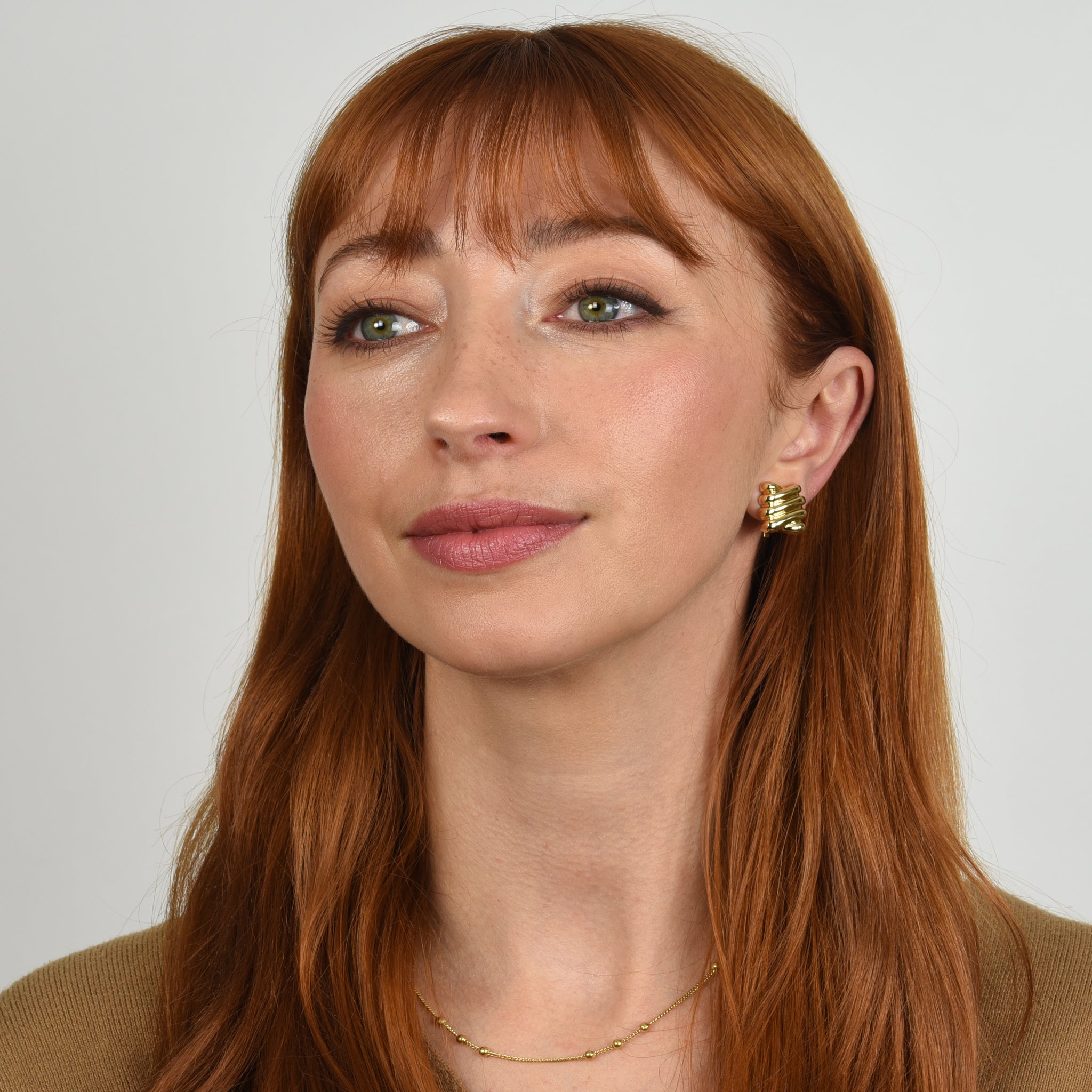 Cachet London Safara Gold Clip On Earrings