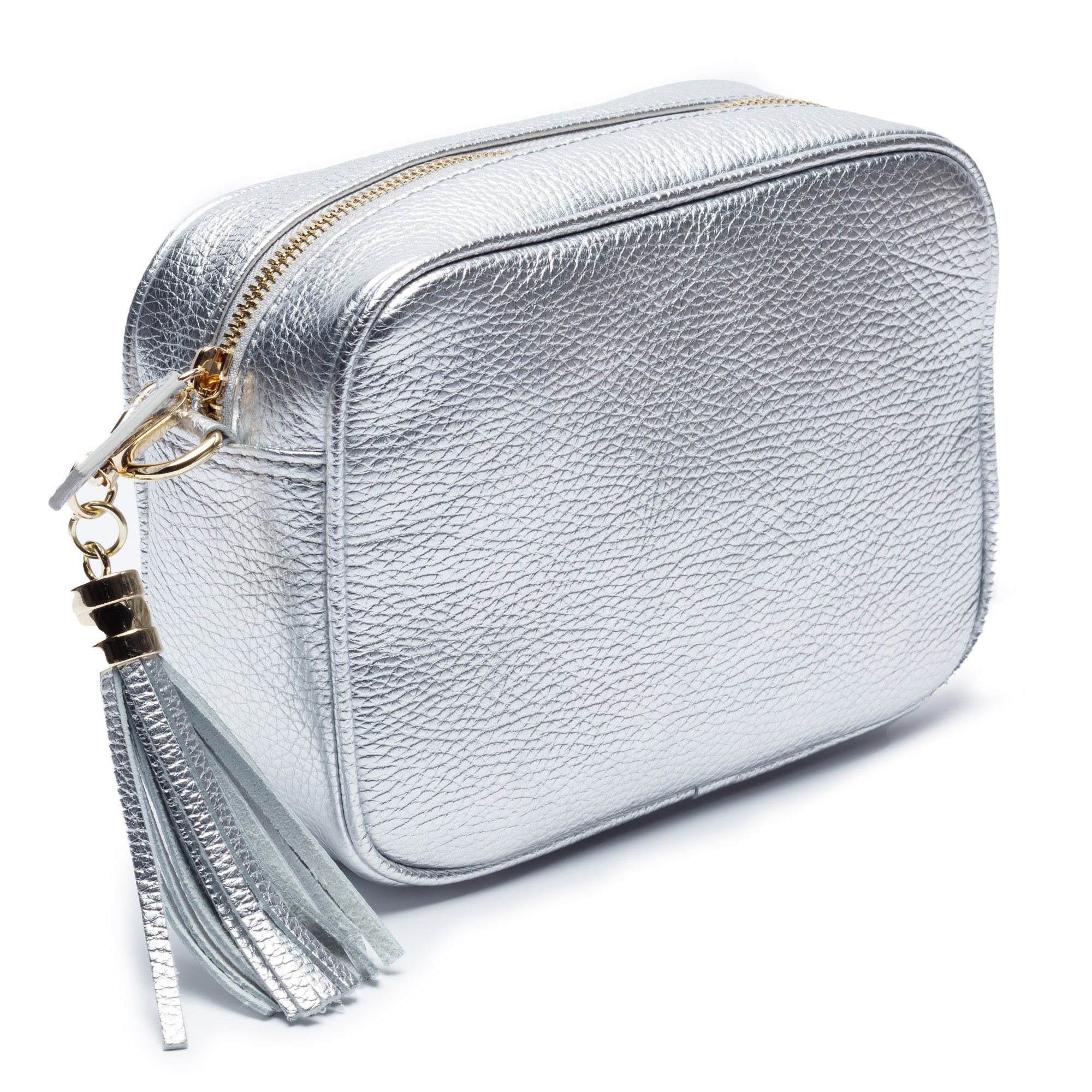 Elie Beaumont Crossbody Tassel Silver