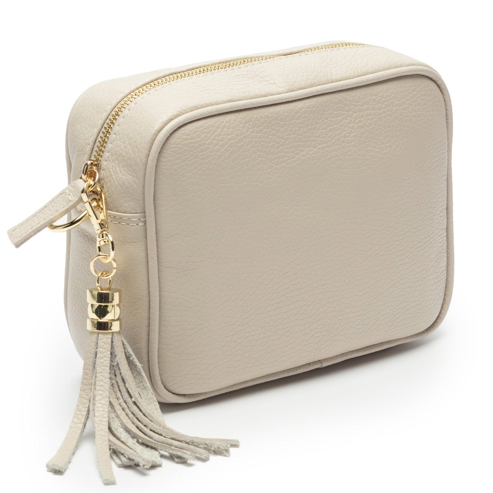 Elie Beaumont Crossbody Tassel Stone