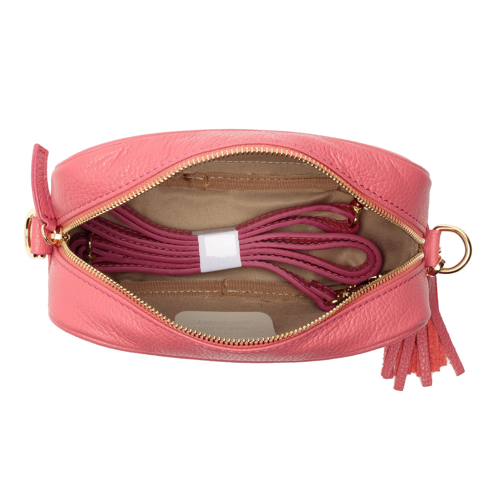 Elie Beaumont Crossbody Tassel Strawberry