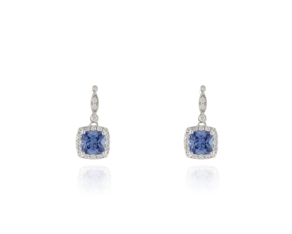 Tanis Silver Tanzanite Earrings