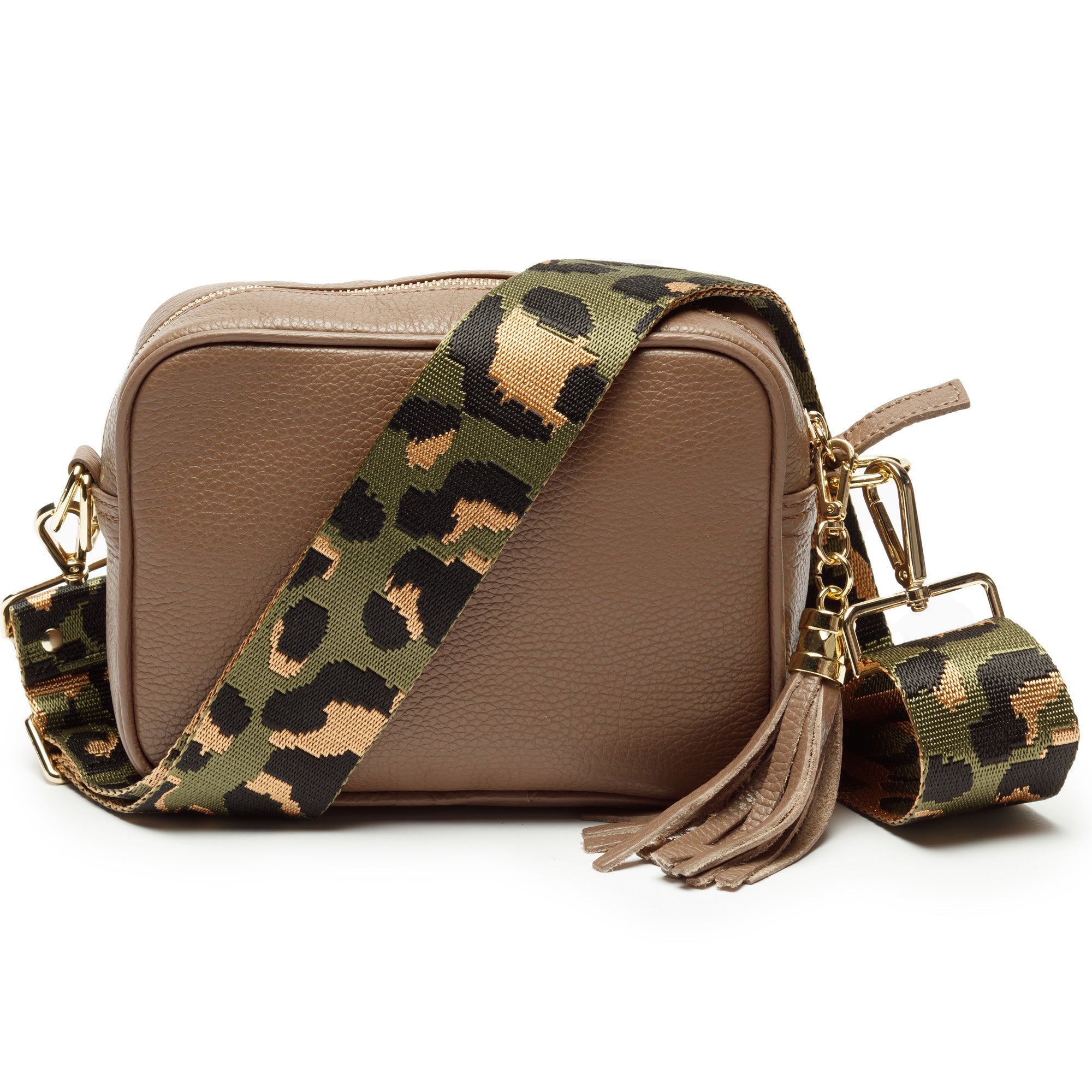 Elie Beaumont Crossbody Tassel Taupe