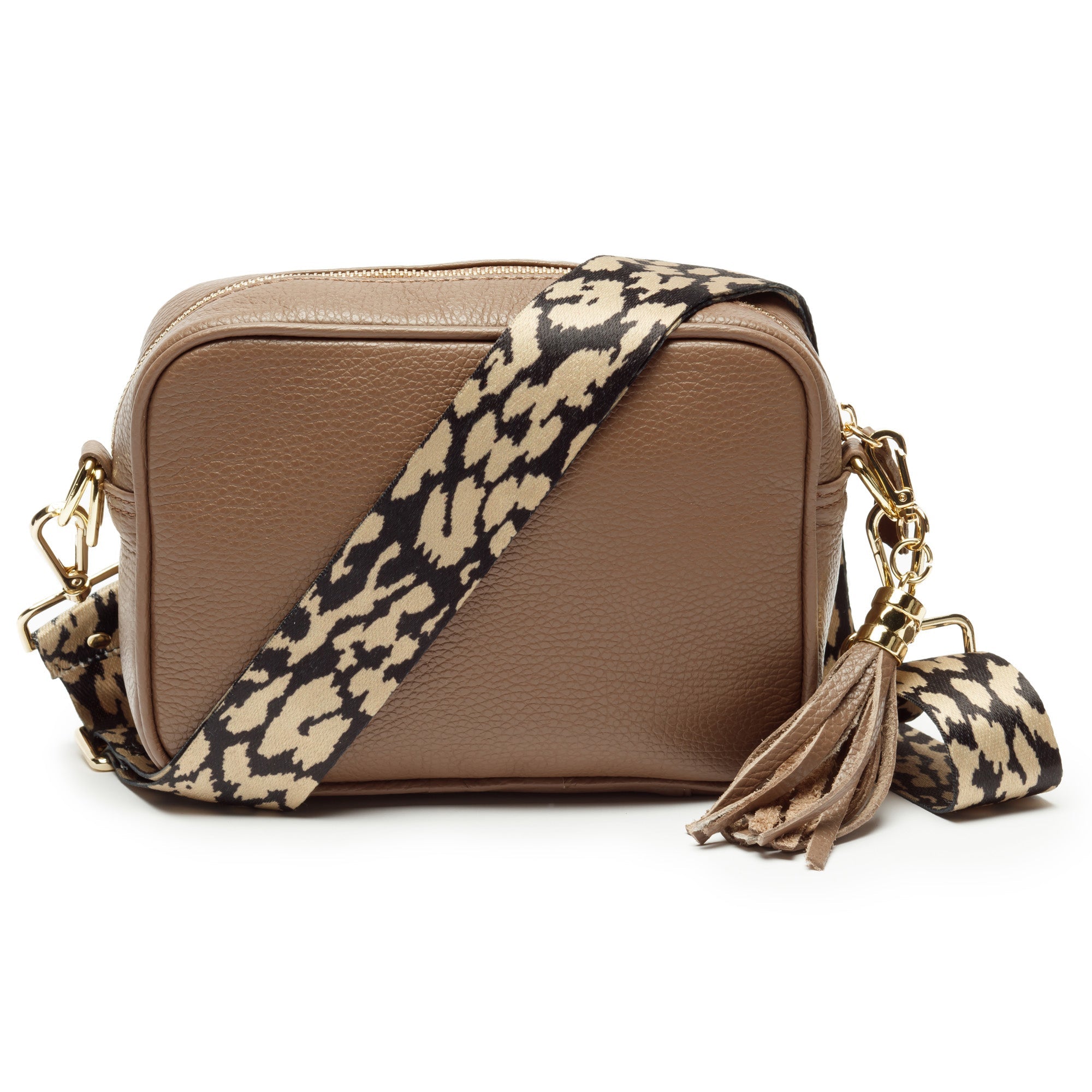 Elie Beaumont Crossbody Tassel Taupe