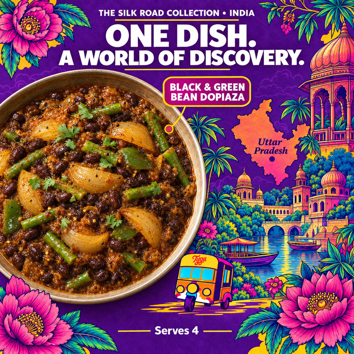 Black & Green Bean Dopiaza