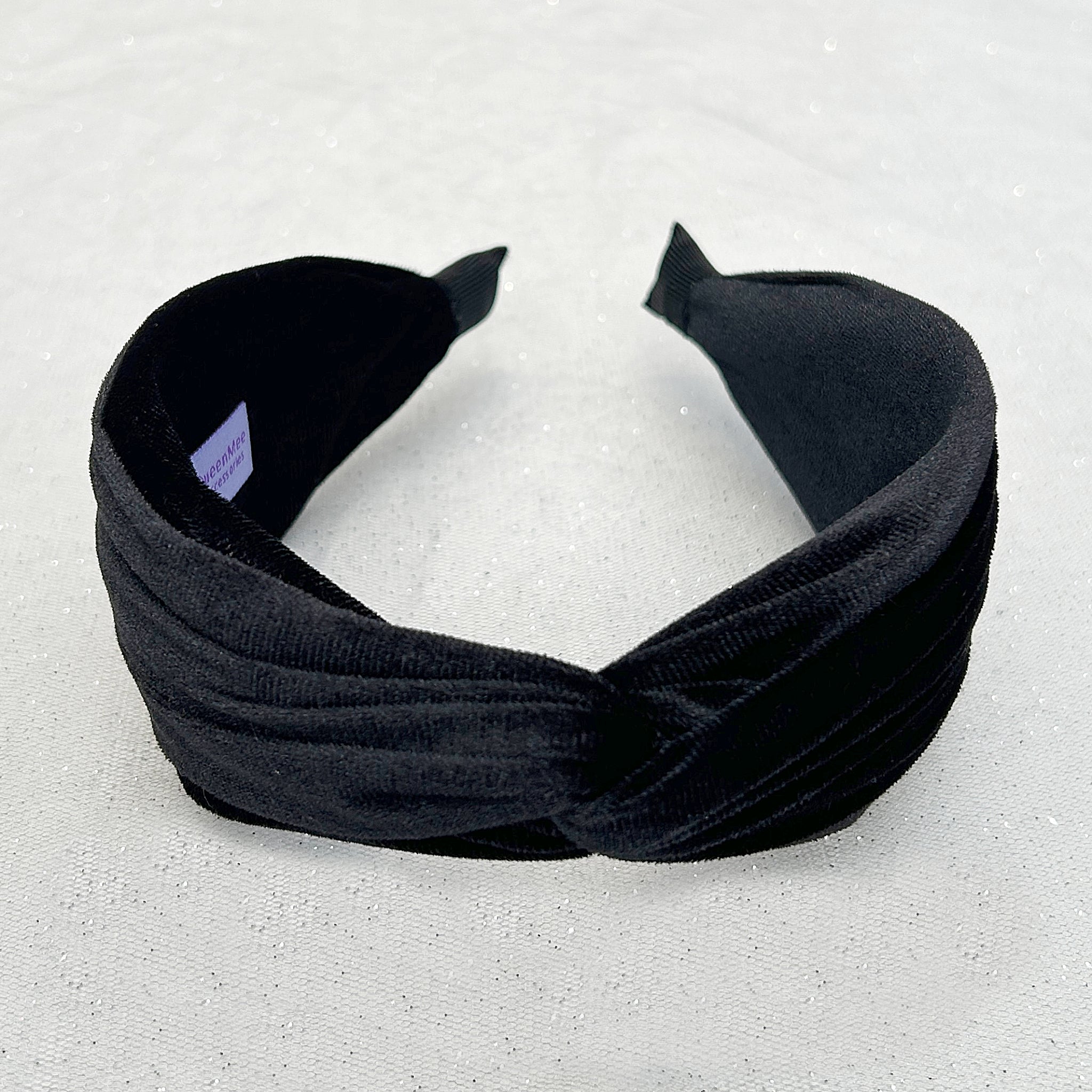 QueenMee Velvet Headband Velvet Knot Headband in Red or Black