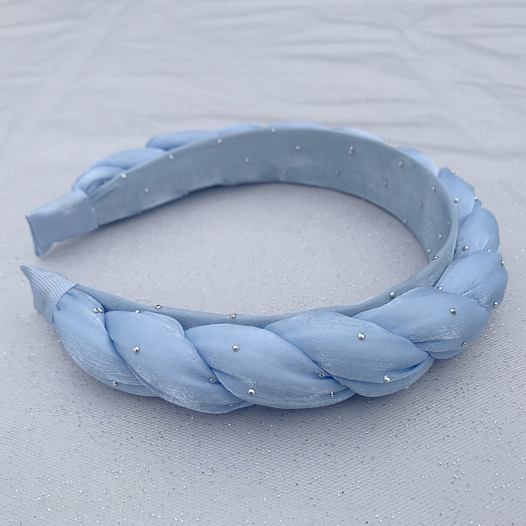 QueenMee Wedding Guest Headband Blue