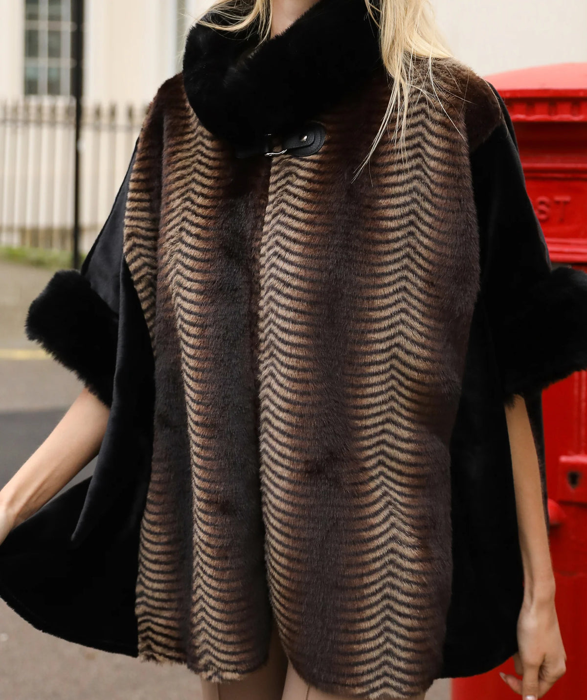 Zola - Faux Fur Cape