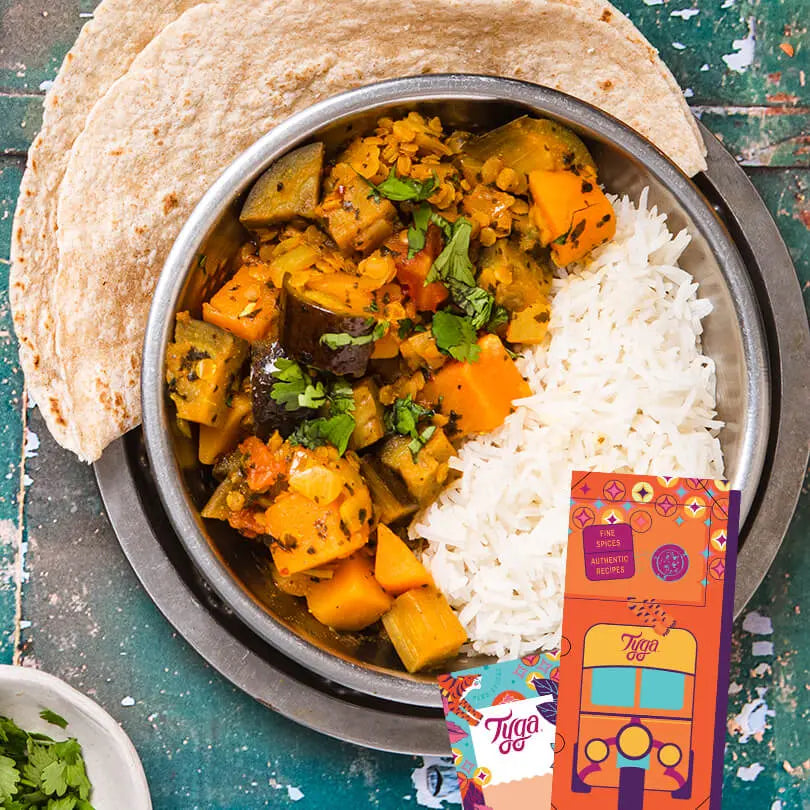 Aubergine & Butternut Squash Dhansak