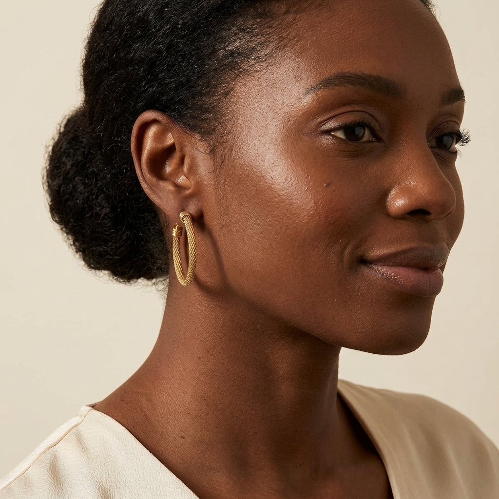 Cady Gold Hoop Earrings