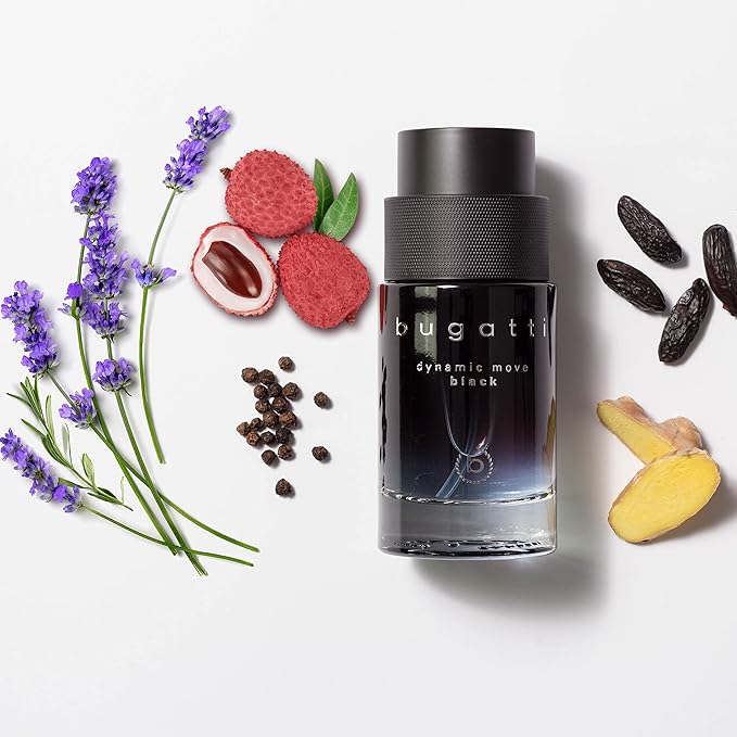 Bugatti Dynamic Move Black Eau de Toilette Spray 100ml - Fragrance London