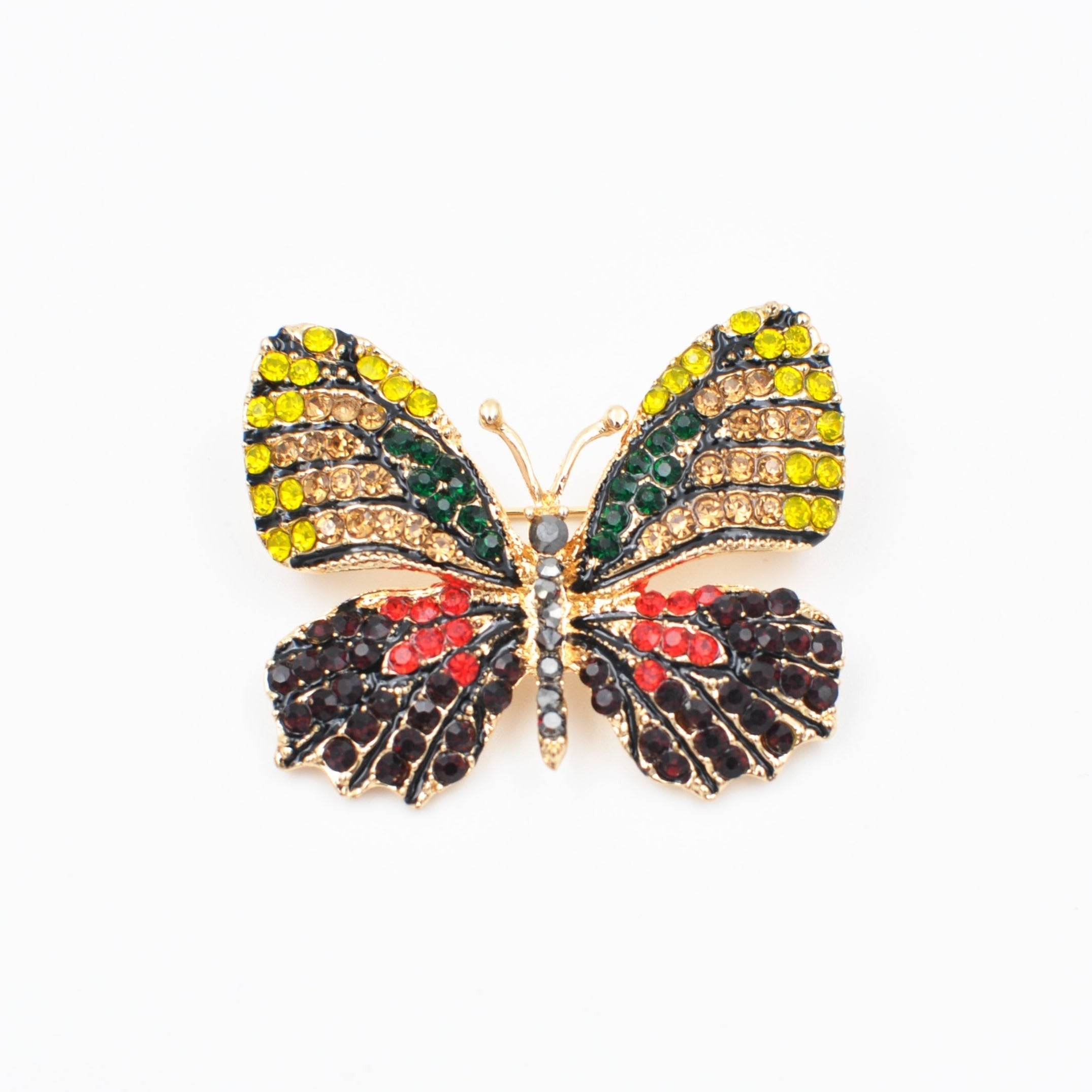 QueenMee Butterfly Brooch in Crystal