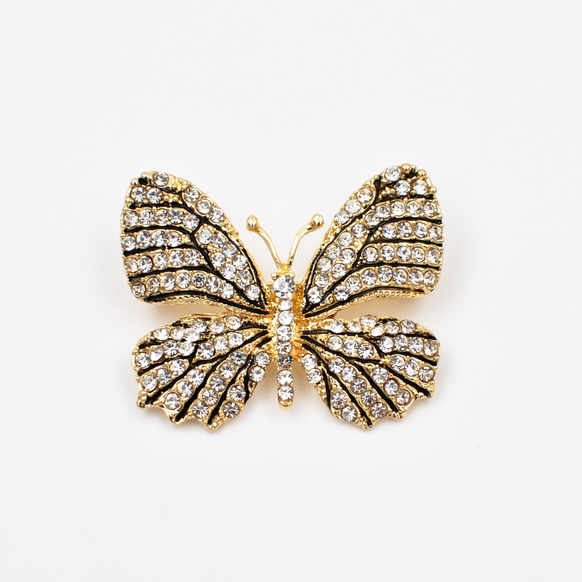 QueenMee Butterfly Brooch in Crystal