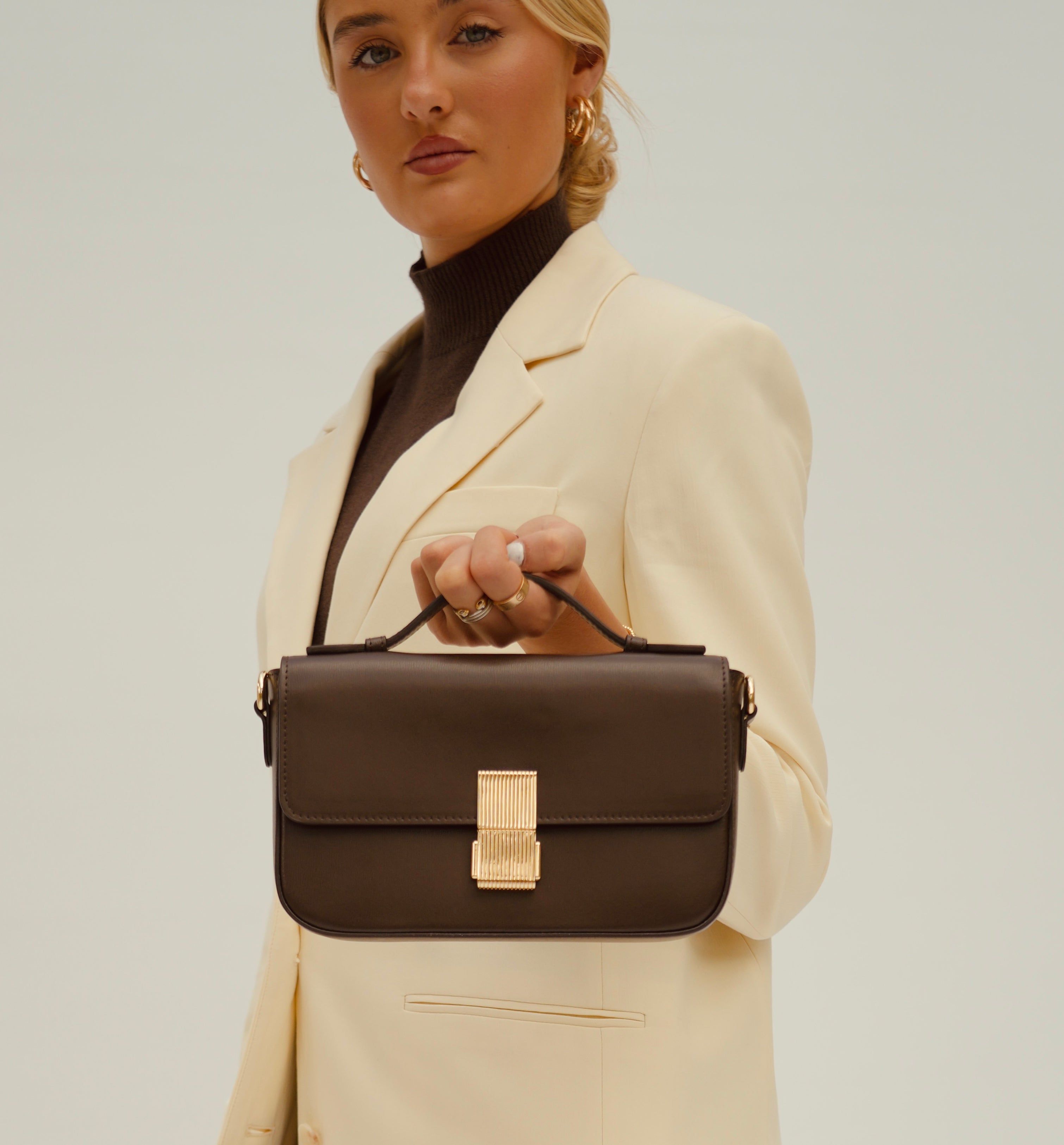 Apatchy London The Flora Chocolate Leather Bag