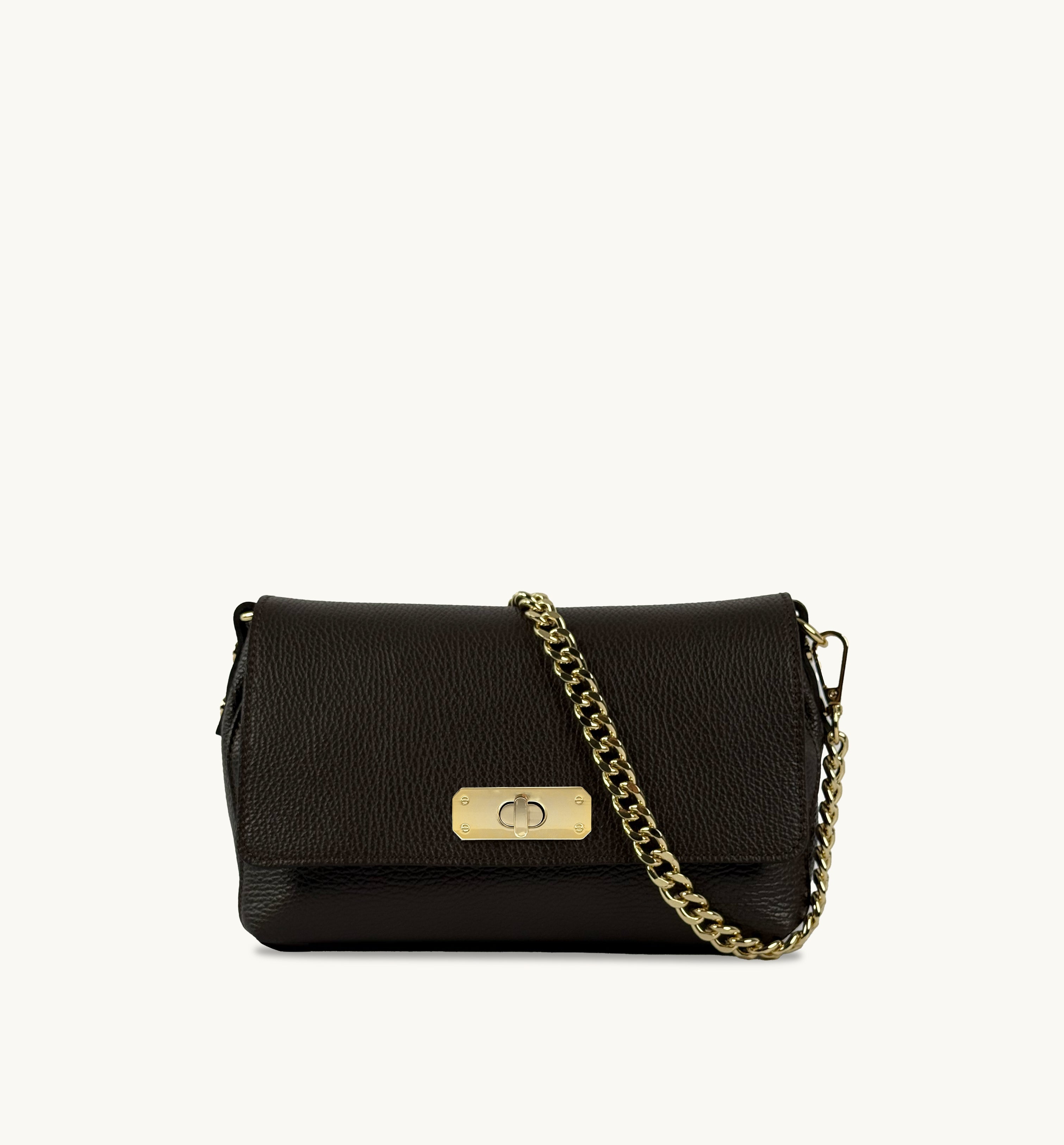Apatchy London The Maisie Midi Chocolate Leather Bag
