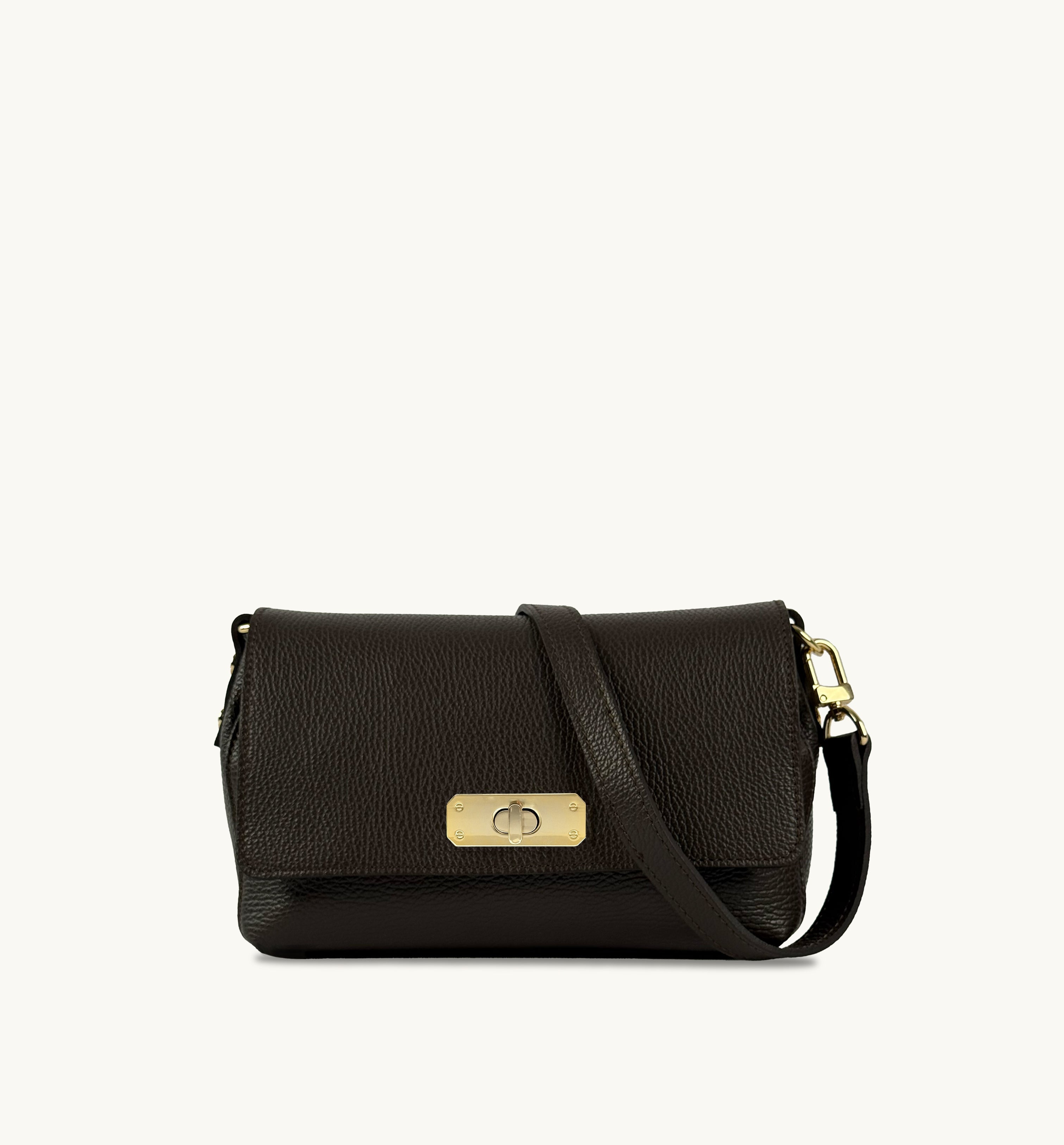 Apatchy London The Maisie Midi Chocolate Leather Bag