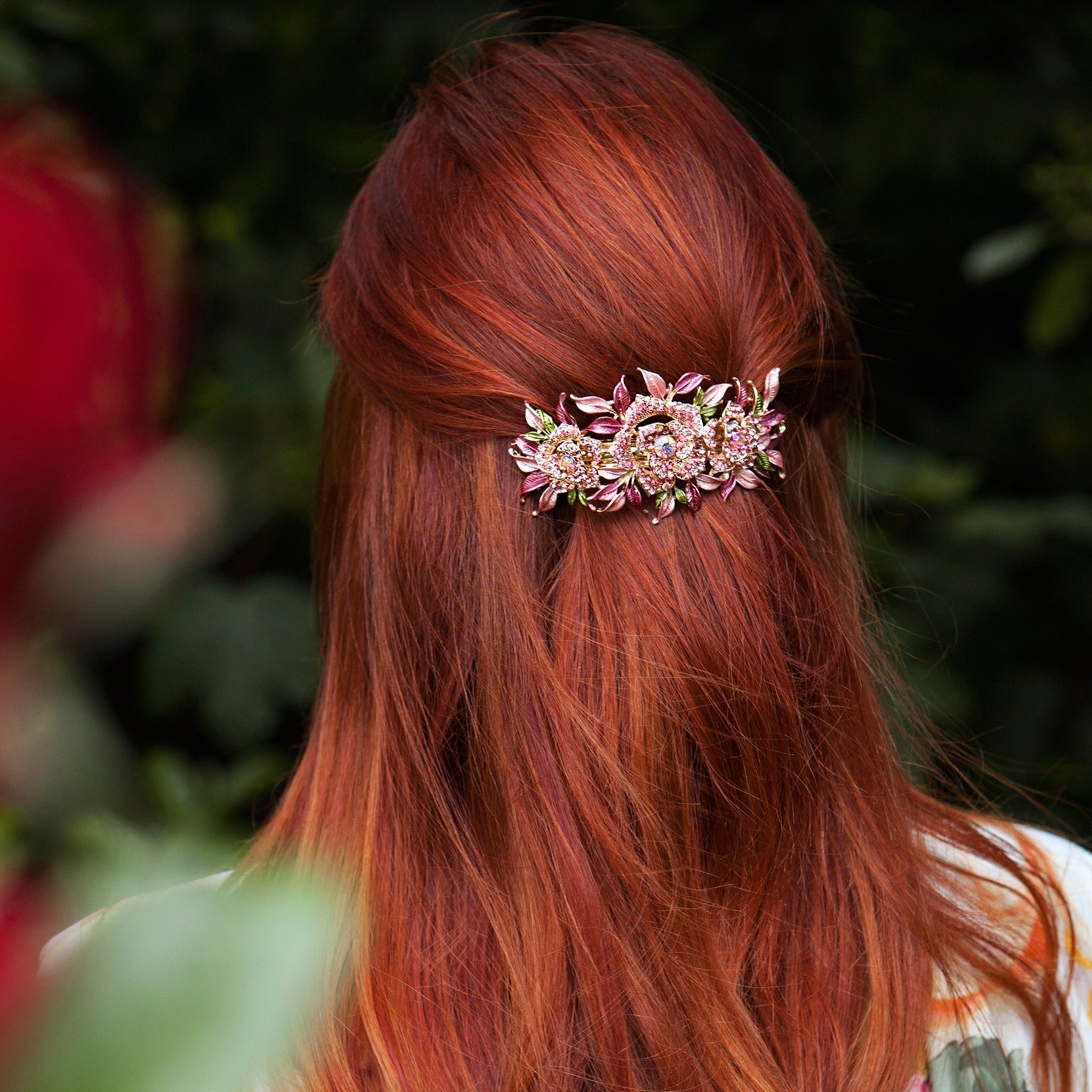 QueenMee Crystal Hair Clip Large Rose - Featured in Closer Magazine