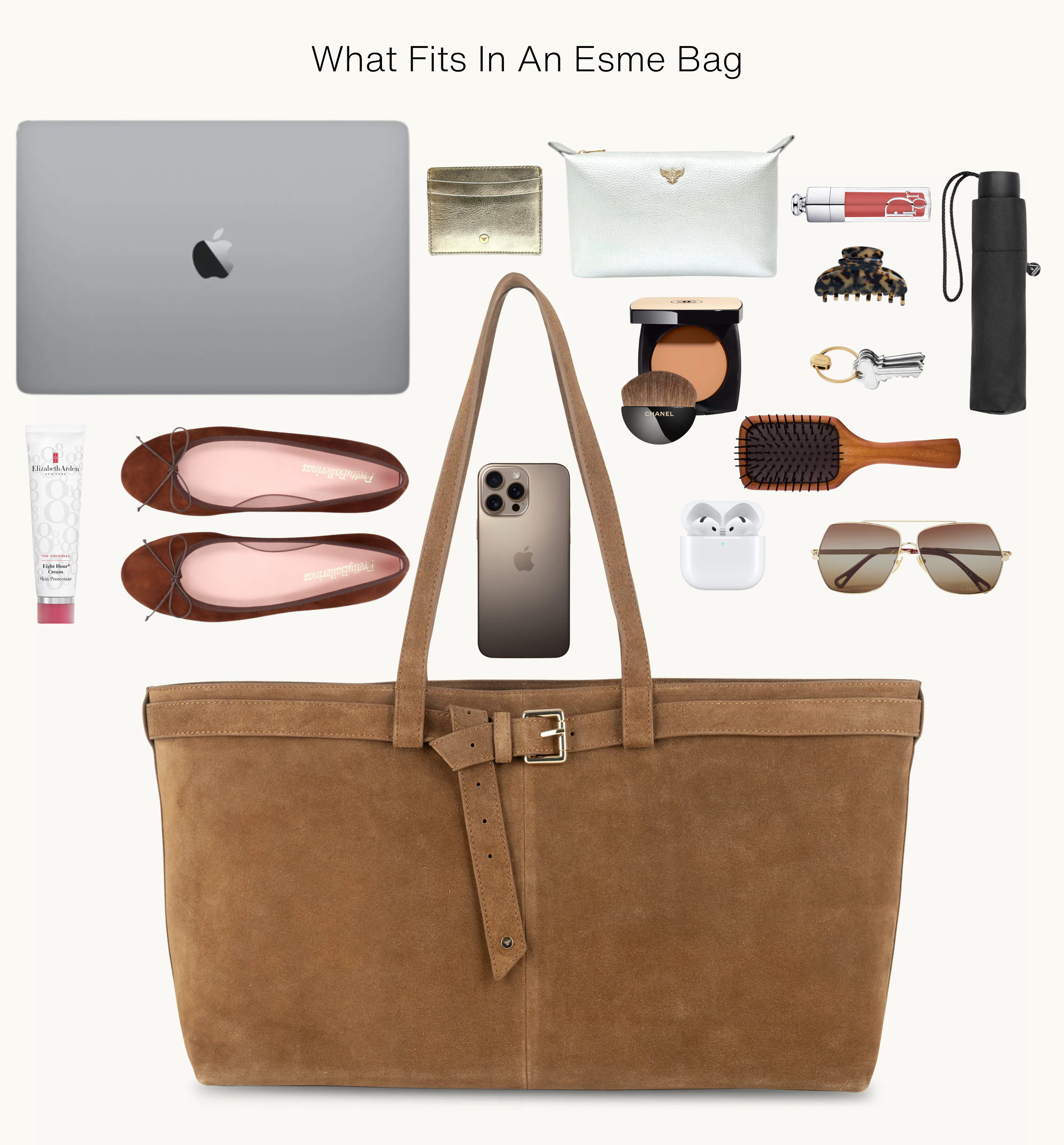 Apatchy London The Esme Chocolate Suede Bag