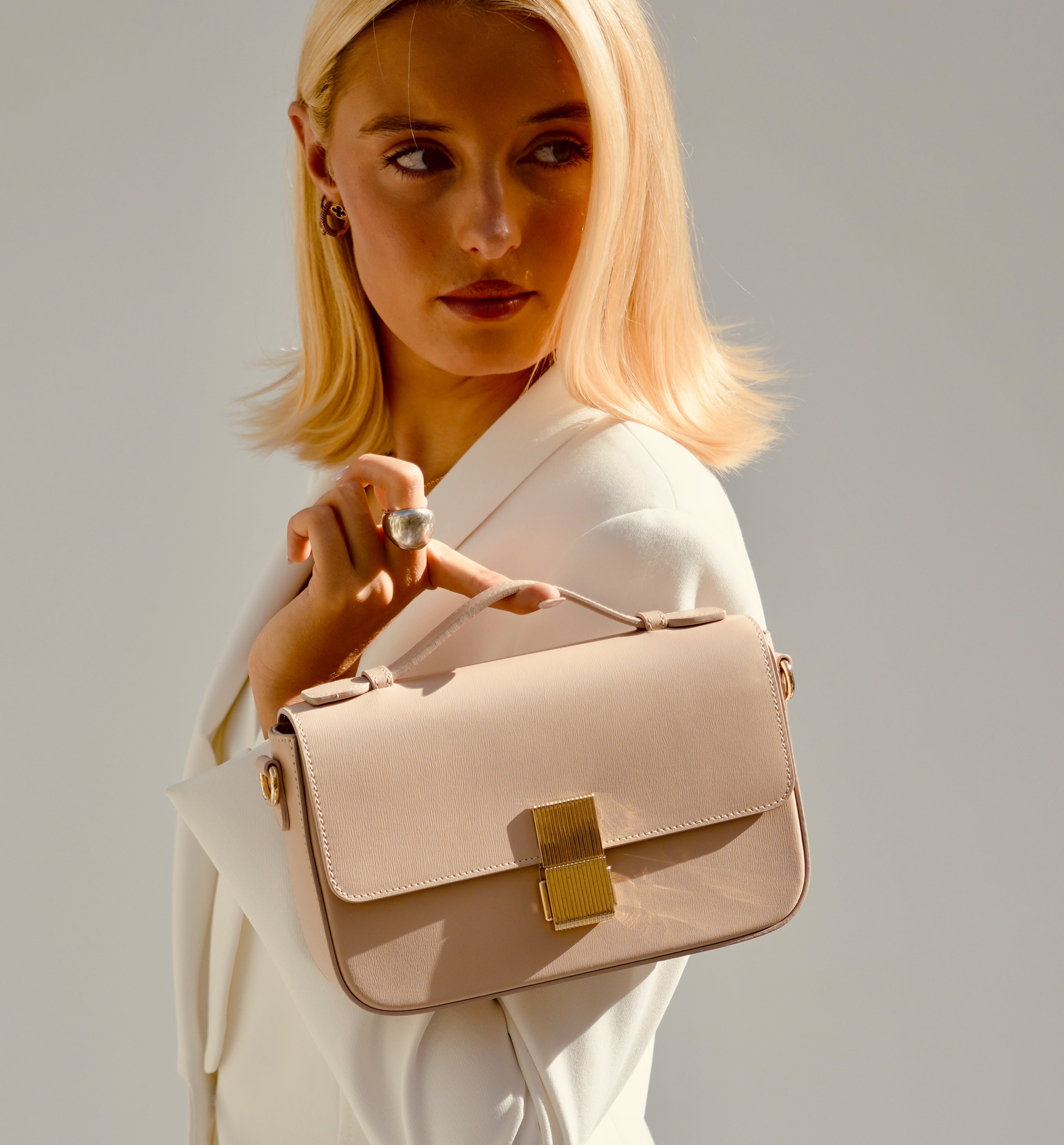 Apatchy London The Flora Blush Leather Bag