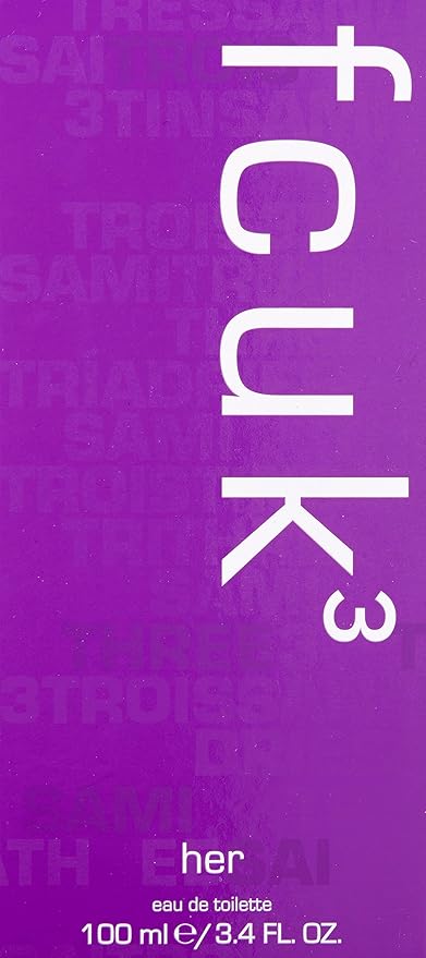 Fcuk 3 Her Eau De Toilette Spray 100ml - Fragrance London