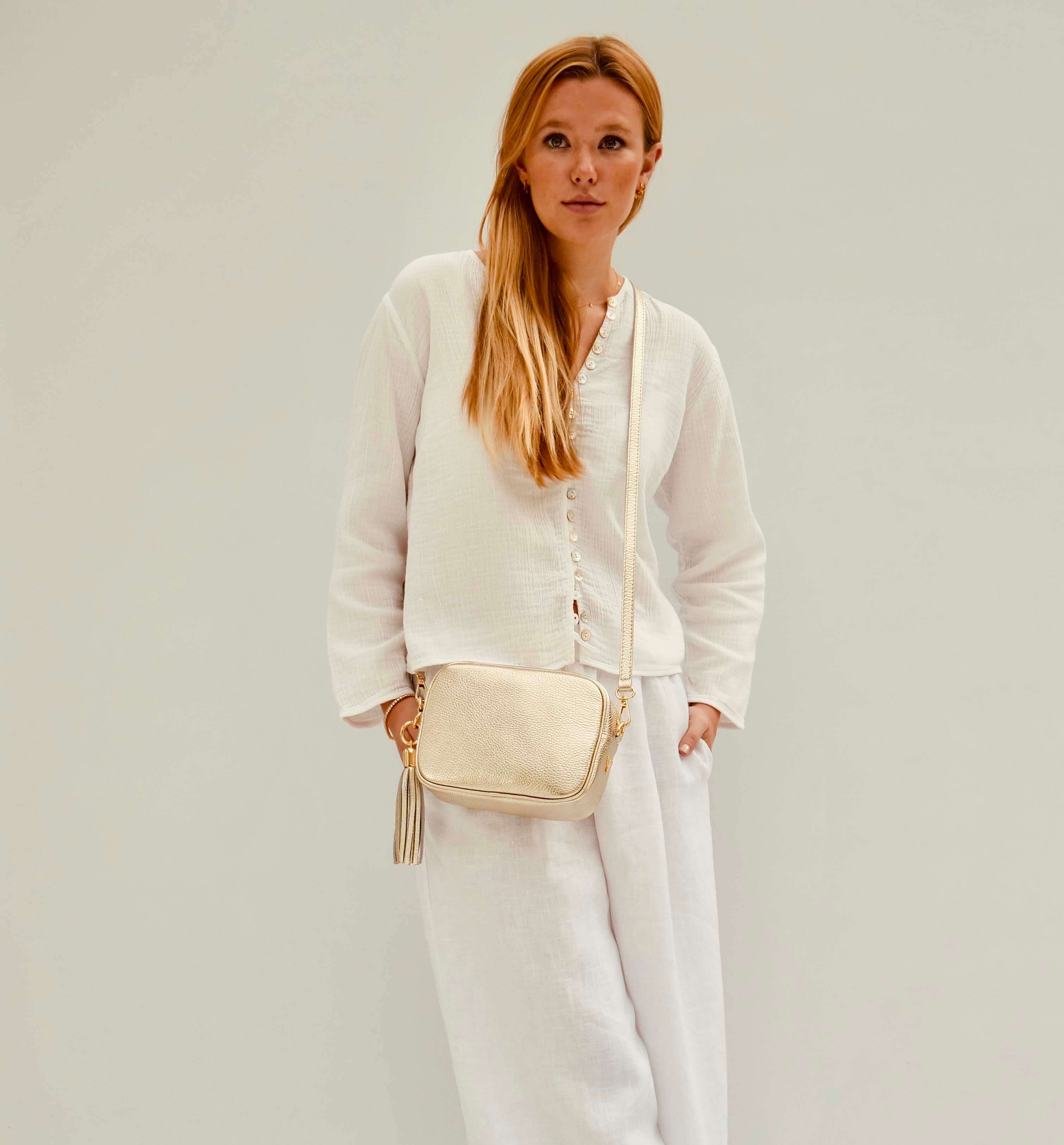 Apatchy London The Tassel  Leather Crossbody Bag