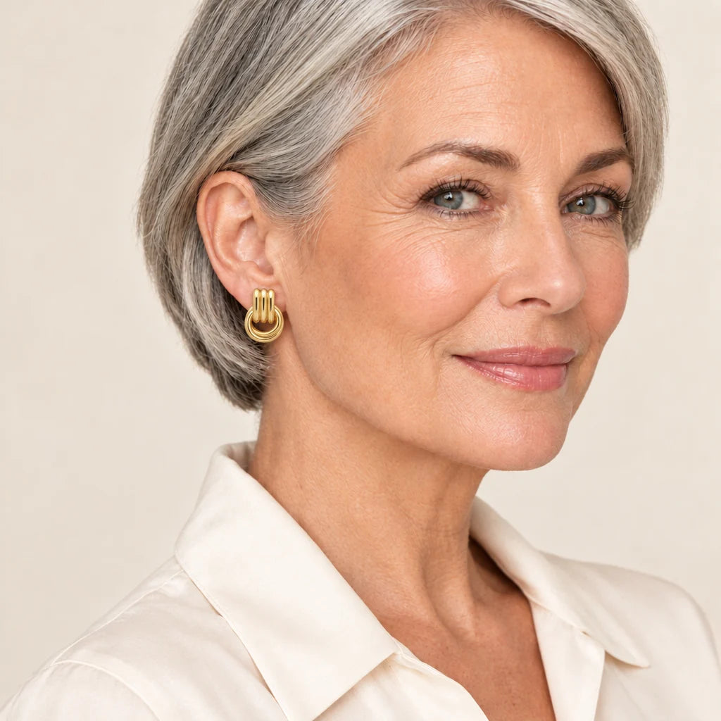 Cachet London Grace Gold Clip-On Earrings