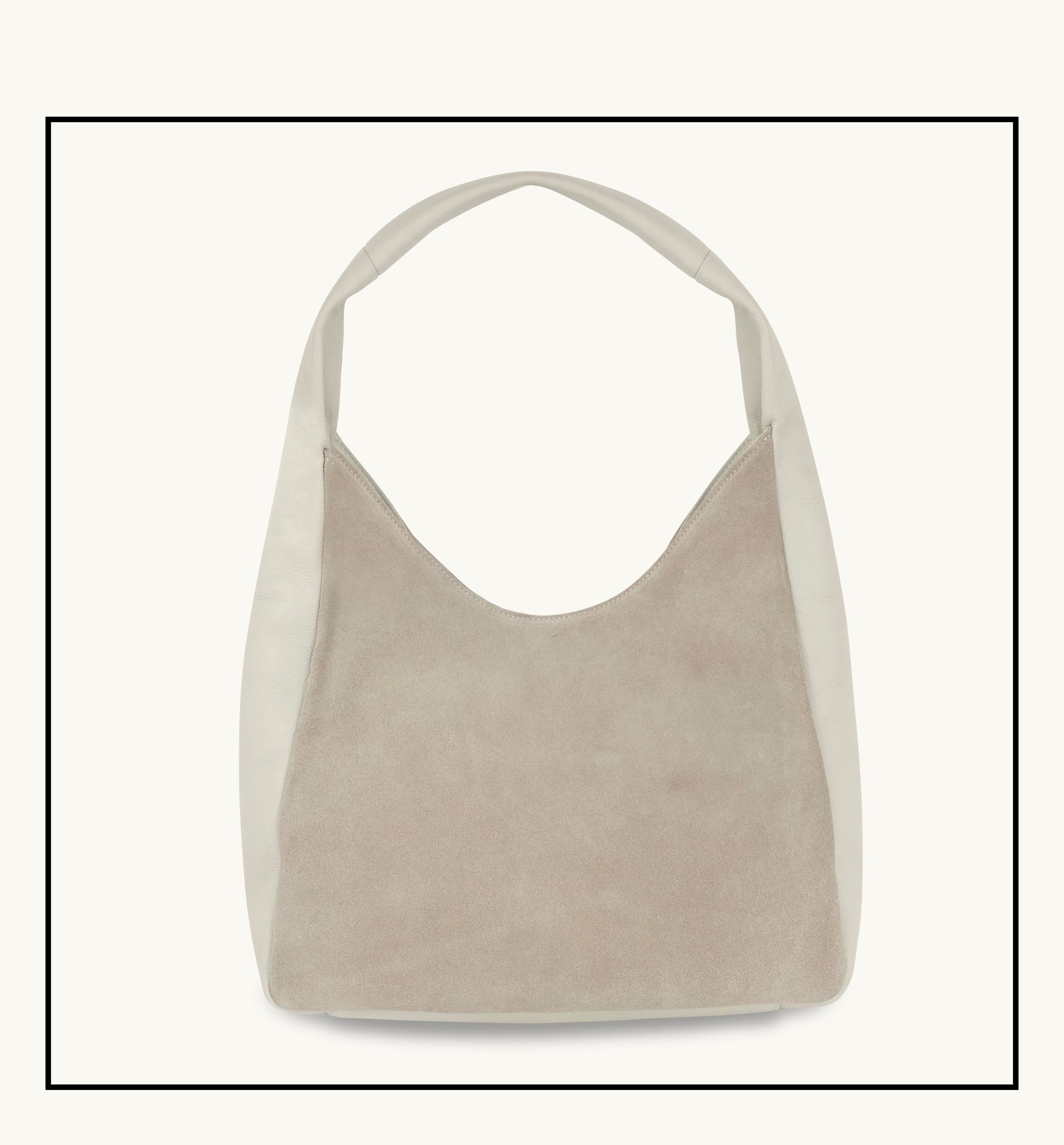 Apatchy London The Henry Stone Leather And Suede Hobo Bag