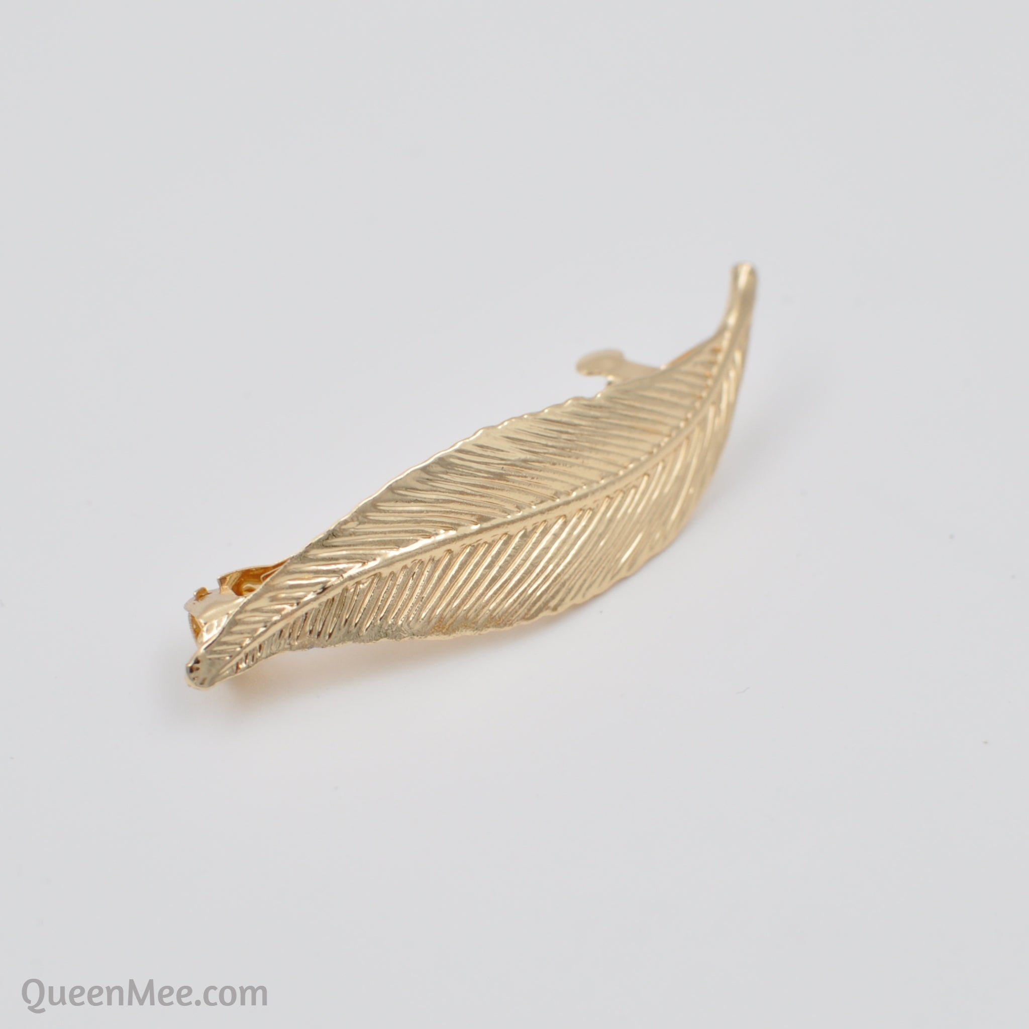 QueenMee Leaf Hair Clip in Gold or Silver