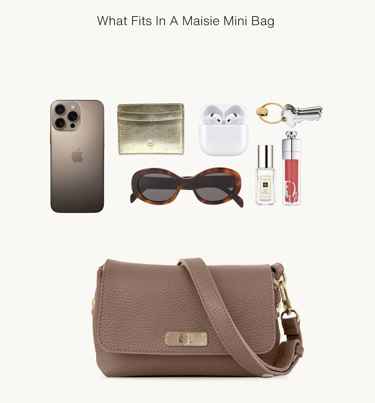 Apatchy London The Maisie White Leather Bag