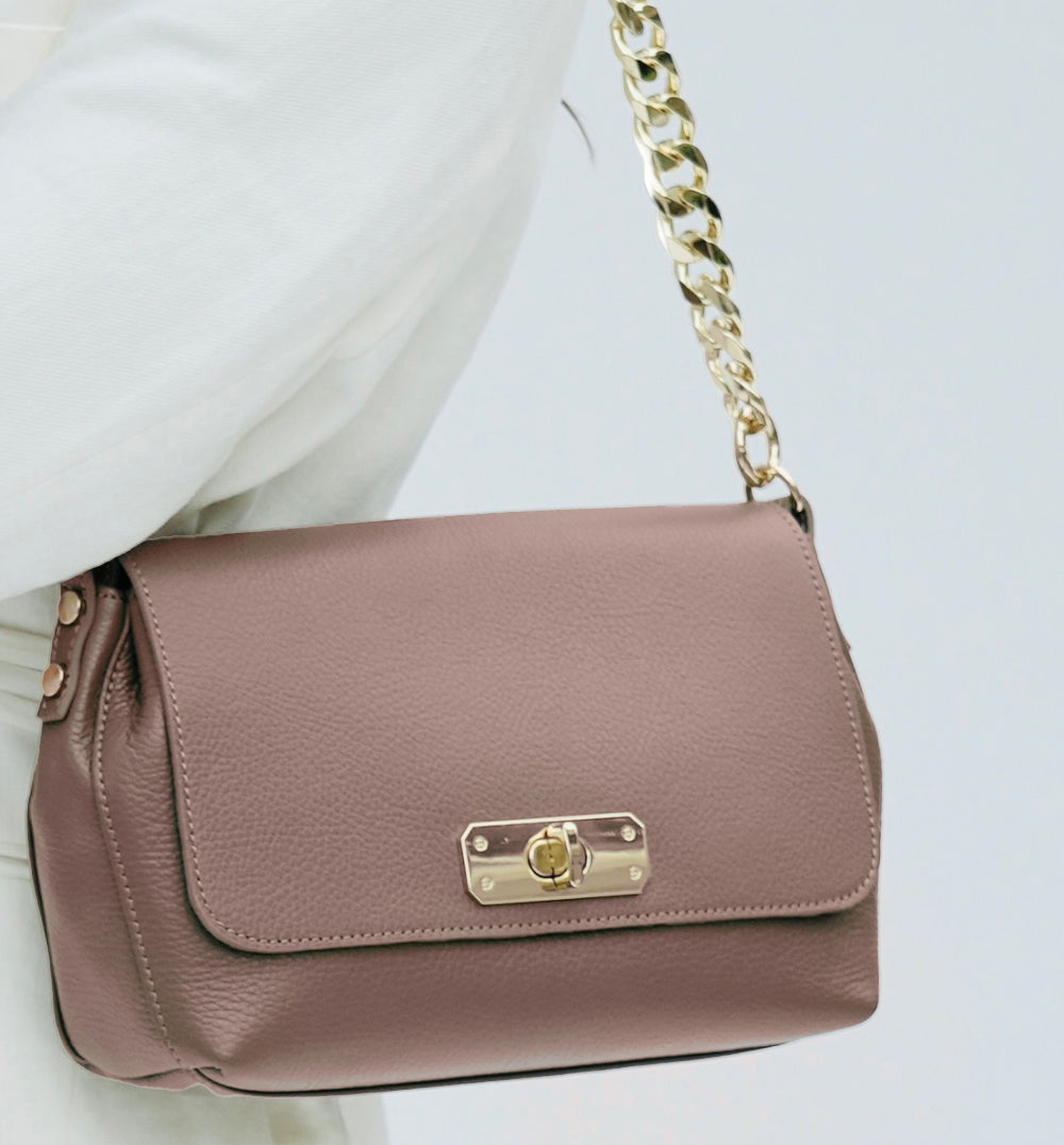 Apatchy London The Maisie Maxi Mink Leather Bag